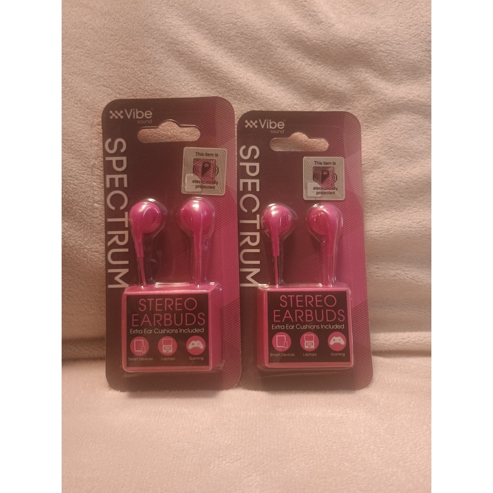 Spectrum Stereo Earbuds With Extra Ear Cushions